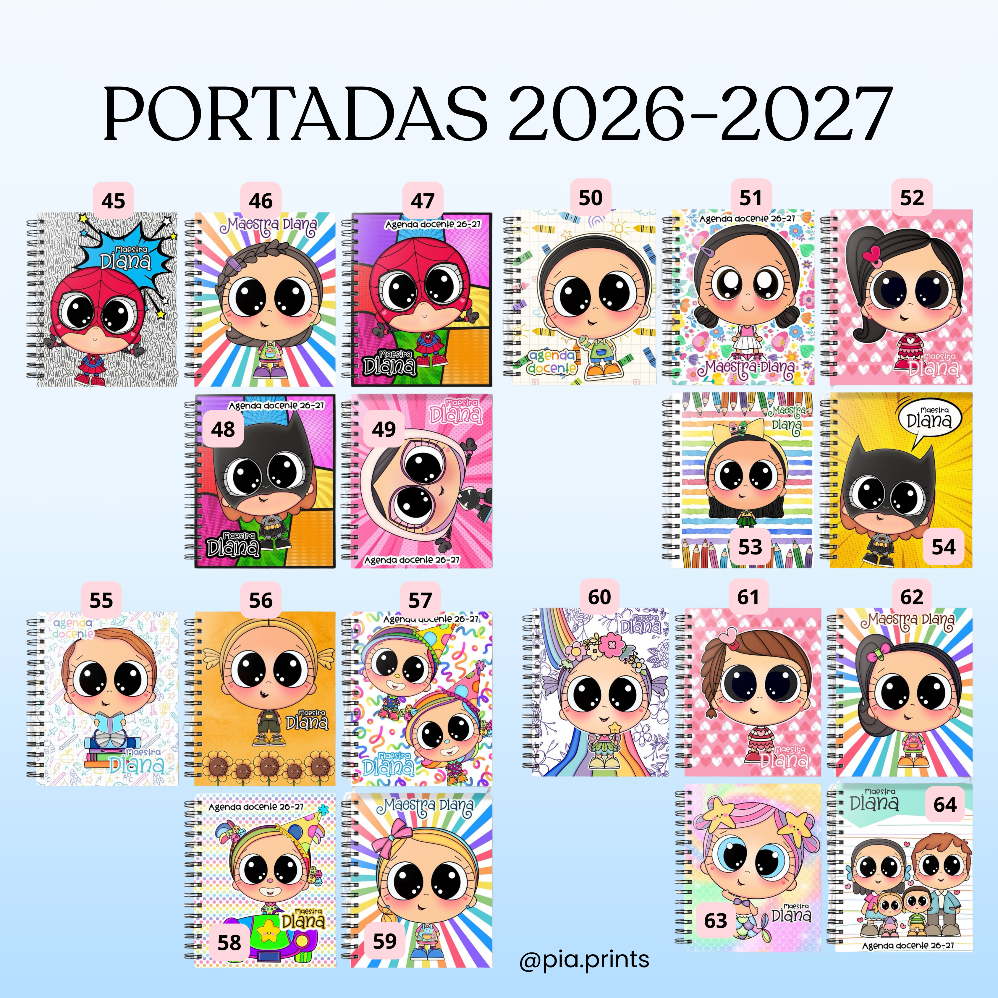 Paquete: Agenda Docente 26-27 + Libreta + Bitácora