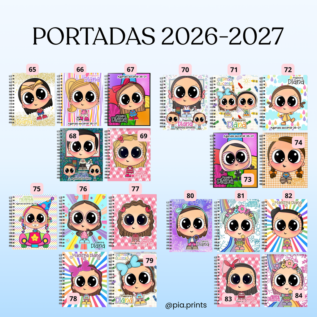 Paquete: Agenda Docente 2026-2027 + Libreta