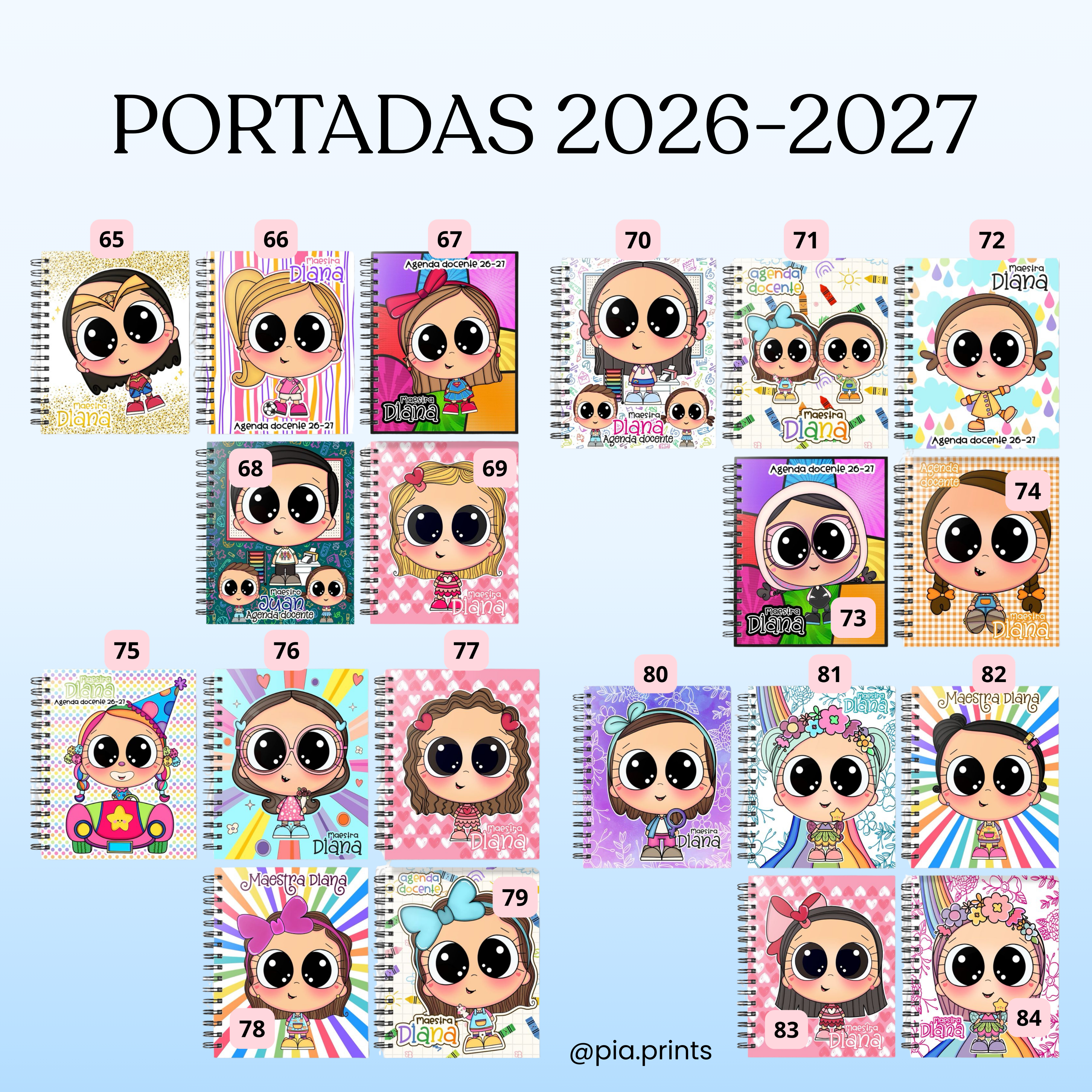 Paquete: Agenda Docente 26-27 + Libreta + Bitácora